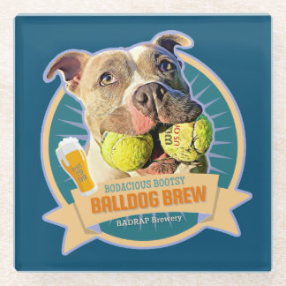 Bodacious Ball dog Beer Label Untersetzer