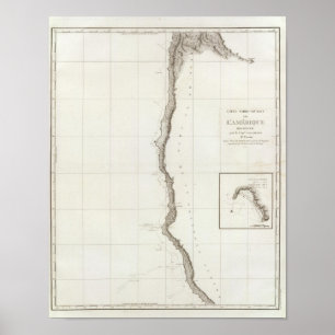 Bodega Bay California bis Cape Lookout Oregon Poster