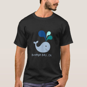 Bodega Bay California Niedlich Whale Lover Cartoon T-Shirt