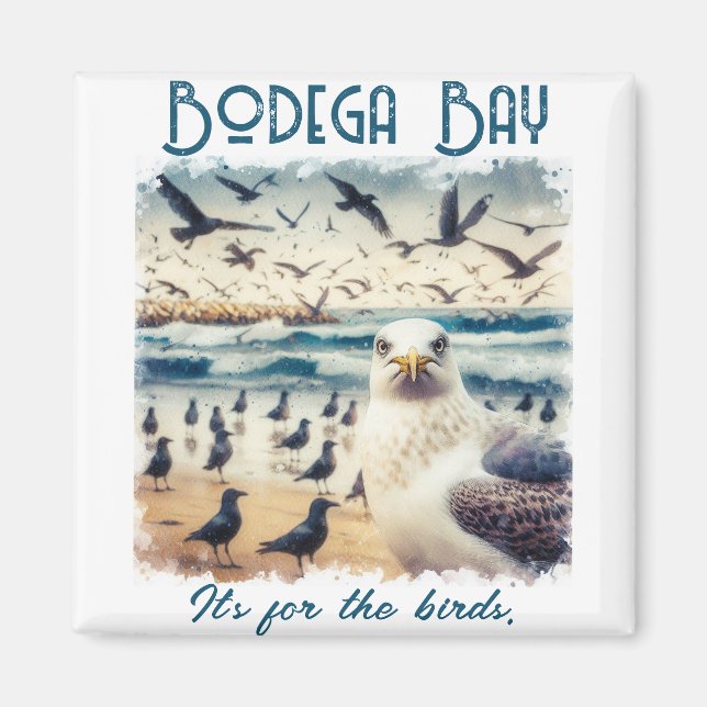 Bodega Bay California Souvenir-Geschenk Magnet (Vorne)