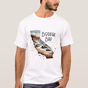 Bodega Bay California Souvenir-Geschenk T-Shirt