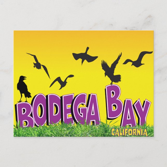 Bodega Bay Feiertagspostkarte (Vorderseite)
