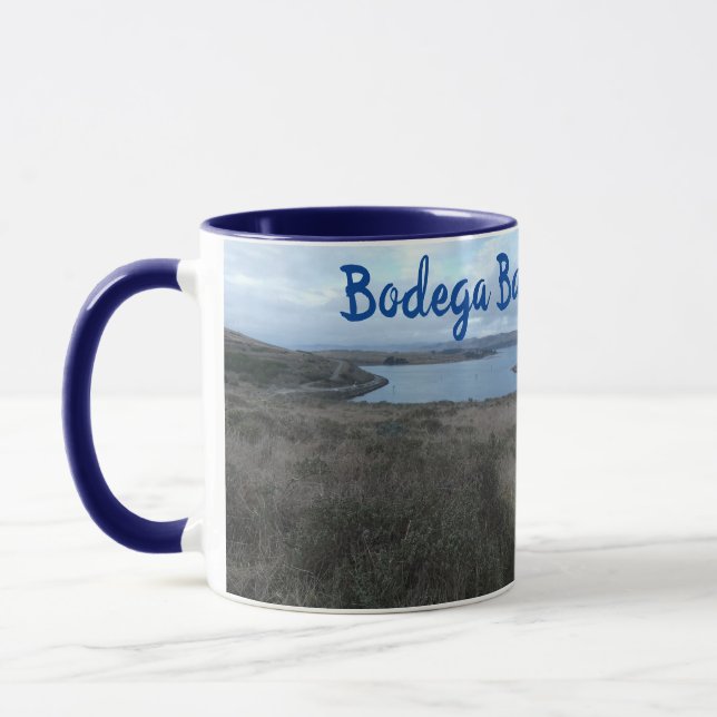 Bodega Bay, Kalifornien Panorama-Tasse Tasse (Links)