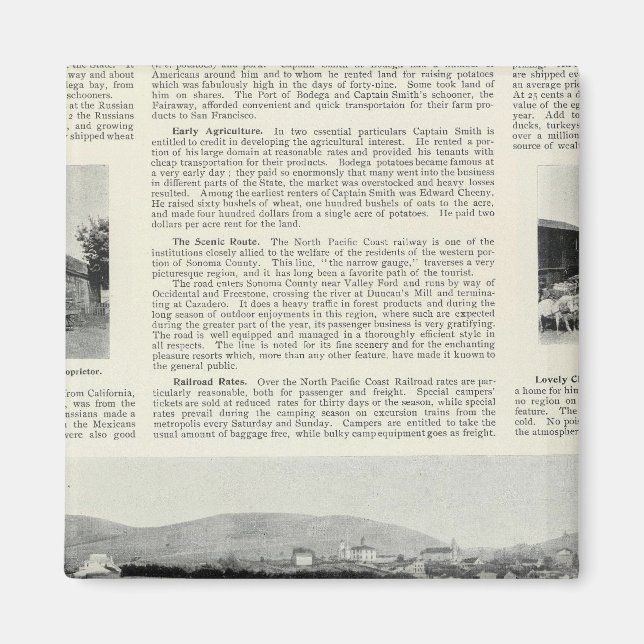 Bodega, Kalifornien Magnet (Vorne)