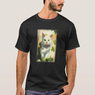Bodega-Katz-Umwelt Weiße und Grüne Exemplare T-Shirt