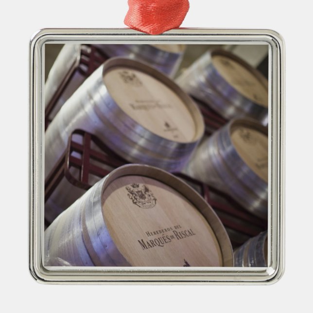 Bodega Marques de Riscal Weinkeller Silbernes Ornament (Vorne)