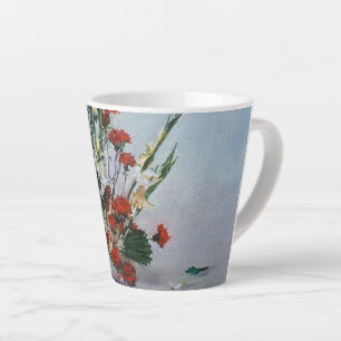Bodegón de flores milchtasse