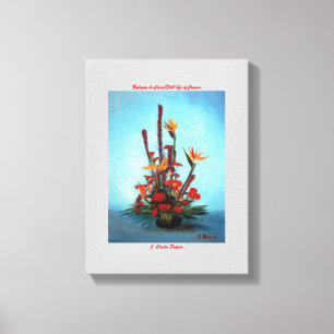 Bodegón de flores/Stillleben von Blume Leinwanddruck