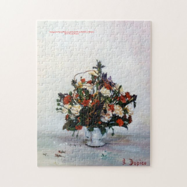 Bodegón de flores/Stillleben von Blume Puzzle (Vertikal)
