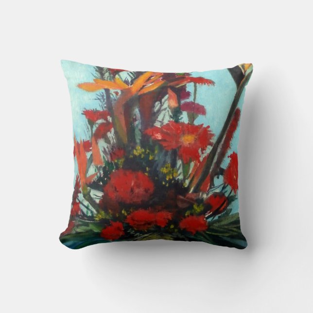 Bodegón der Blumen/Still life of flowers Kissen (Vorderseite)