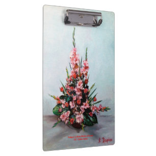 Bodegón der Blumen/Still life of flowers Klemmbrett