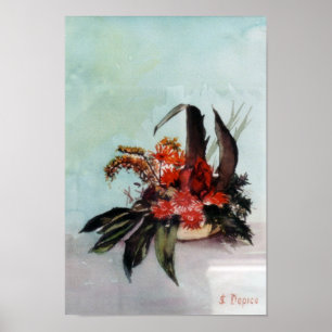 Bodegón der Blumen/Still life of flowers Poster