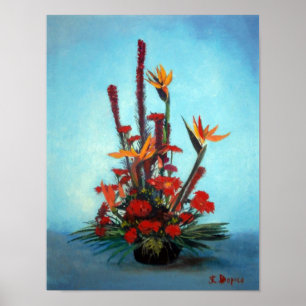 Bodegón der Blumen/Still life of flowers Poster