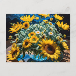 Bodegón Flores y Noche 1 - 001 Feiertagspostkarte