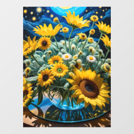 Bodegón Flores y Noche 1 - 001 Fensteraufkleber