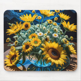 Bodegón Flores y Noche 1 - 001 Mousepad