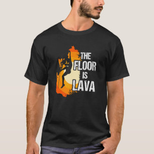 Boden ist Lava Klettern Extreme Sports Bouldering T-Shirt