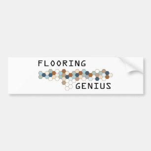 Bodenbelag-Genie Autoaufkleber