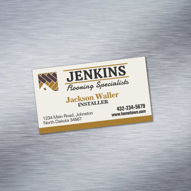 Bodeninstallation Beruflich Magnetische Visitenkarte (Beispiel)