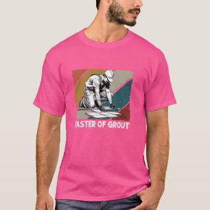Bodenleger Handwerker Meister der Fugen Fliesenleg T-Shirt