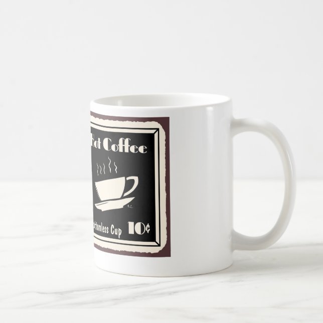 Bodenlose Kaffee-Tasse Kaffeetasse (Rechts)