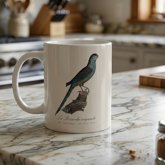 Bodenpapagei oder Erd-Papagei, Pezoporus Wallicus Kaffeetasse (Ground Parrot or Swamp Parrot, Pezoporus Wallicus. Coffee Mug)