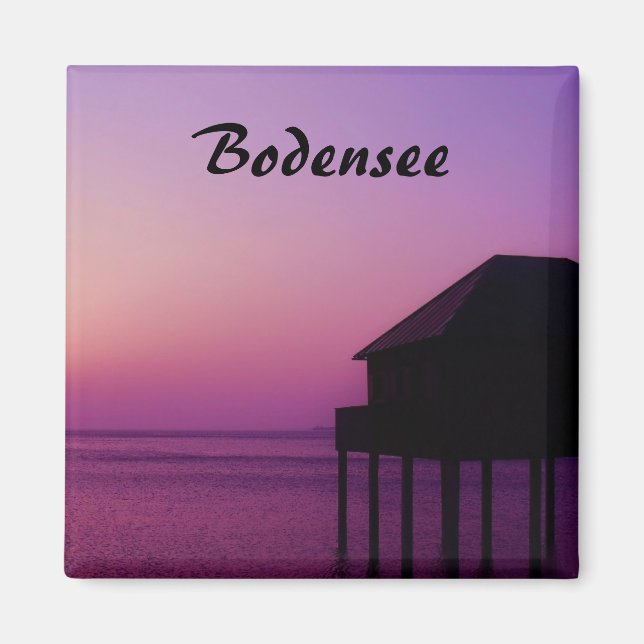Bodensee bei Sonnenuntergang Souvenir Magnet (Vorne)
