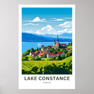 Bodensee Europe Travel Print Poster