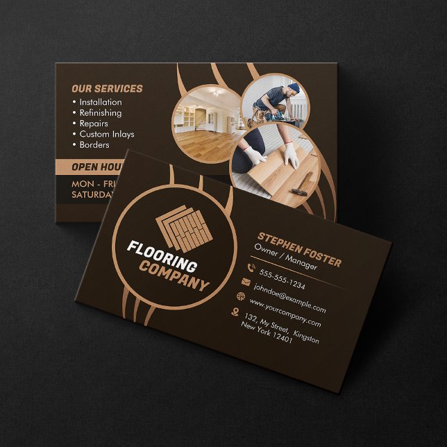 Bodenservice aus Holz - Kommerzielle Böden und Fli Visitenkarte (Von Creator hochgeladen)