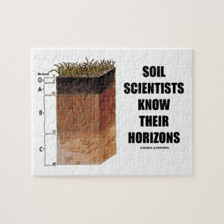 Bodenwissenschaftler kennen ihre Horizonte Puzzle