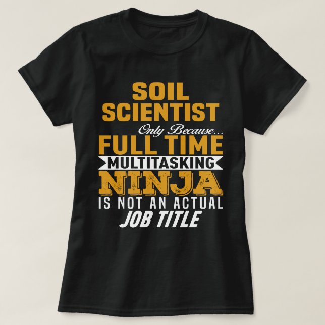 Bodenwissenschaftler T-Shirt (Design vorne)