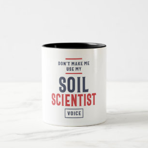 Bodenwissenschaftler Zweifarbige Tasse
