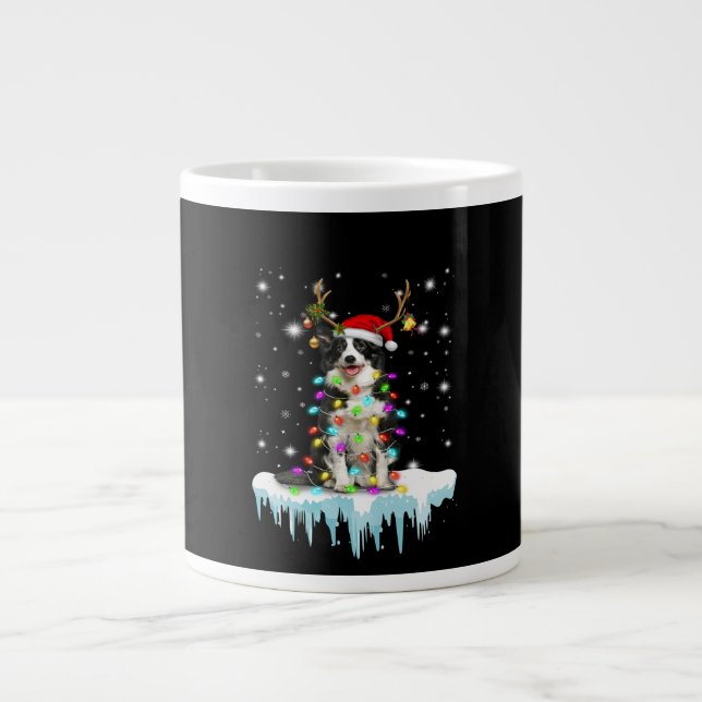 Boder Colline Rentier Weihnachtsgeschenk Jumbo-Tasse (Vorderseite)