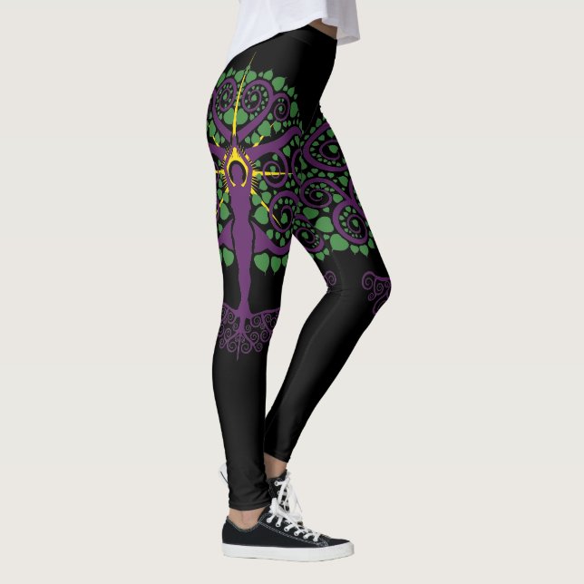 Bodhi Baum-Yoga-Leggings Leggings (Rechts)