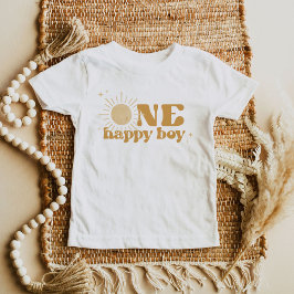 BODHI Boho Sun One Happy Boy 1. Geburtstag Baby T-shirt