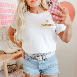 BODHI Boho Sun Retro Ein glücklicher Typ Mama T-Shirt