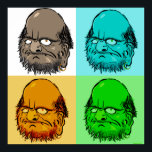 Bodhidharma Pop Art Poster<br><div class="desc">Bodhidharma Pop Art Poster Design von Sanskritletters 2013</div>