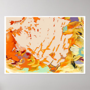 Bodhidharma überquert den Fluss Poster Art