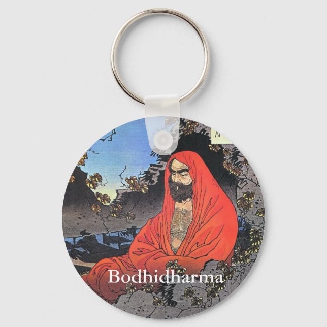 Bodhidharma von Yoshitoshi1887 Schlüsselanhänger (Vorderseite)