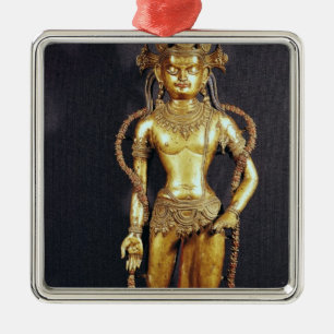 Bodhisattva Avalokitecvara, 15.-1. Jahrhundert Silbernes Ornament