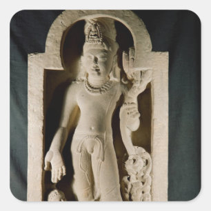 Bodhisattva Padmapani, Sarnath Quadratischer Aufkleber
