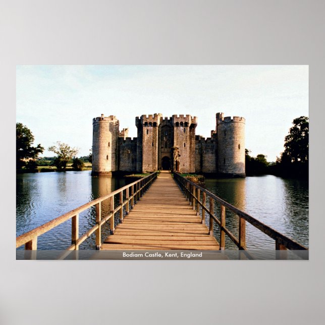Bodiam Castle, Kent, England Poster (Vorne)
