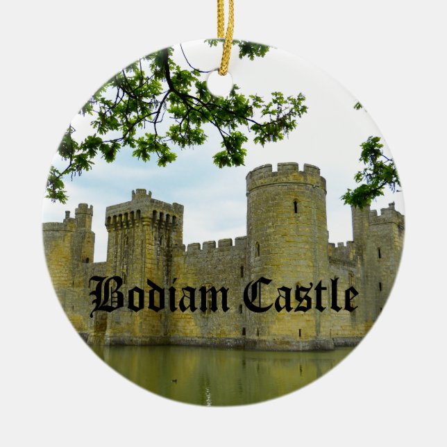 Bodiam Schloss Keramik Ornament (Vorne)