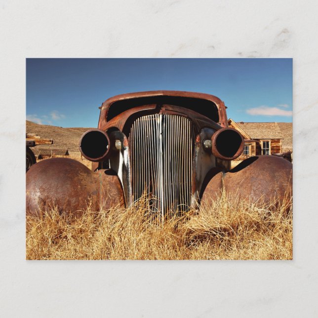 Bodie Abandoned Car Postkarte (Vorderseite)