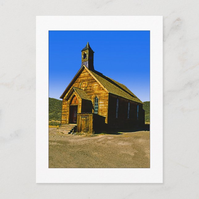 " Bodie Church " Postkarte (Vorderseite)