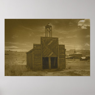 Bodie Firehouse Sepia Poster