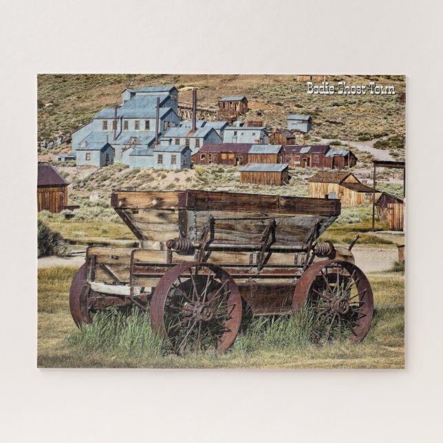 Bodie Ghost Town Wagon mit Standard Mill Puzzle (Horizontal)