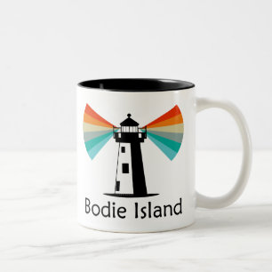 Bodie Island Leuchtturm North Carolina Regenbogen Zweifarbige Tasse