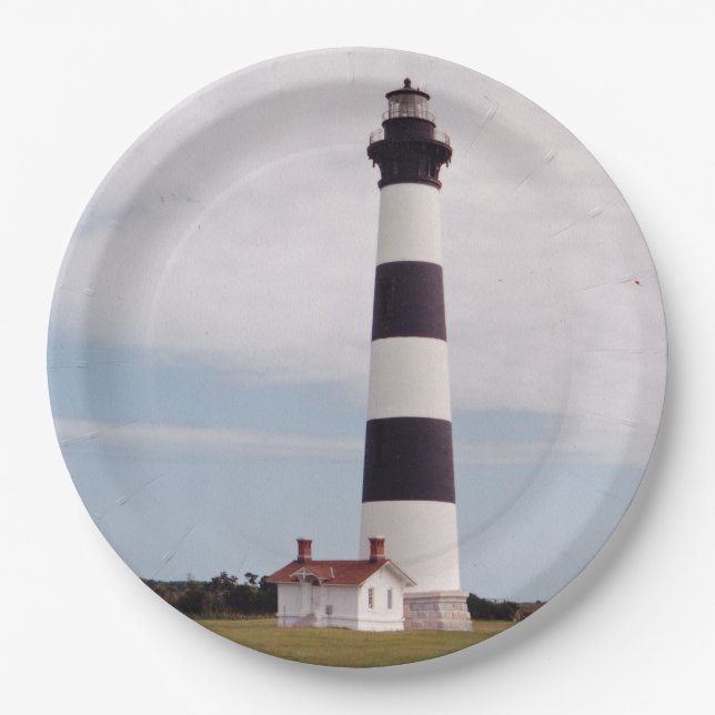 Bodie Island Leuchtturm Pappteller (Vorderseite)