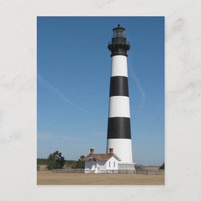 Bodie Island Lighthouse Äußere Banken NC Postkarte (Vorderseite)